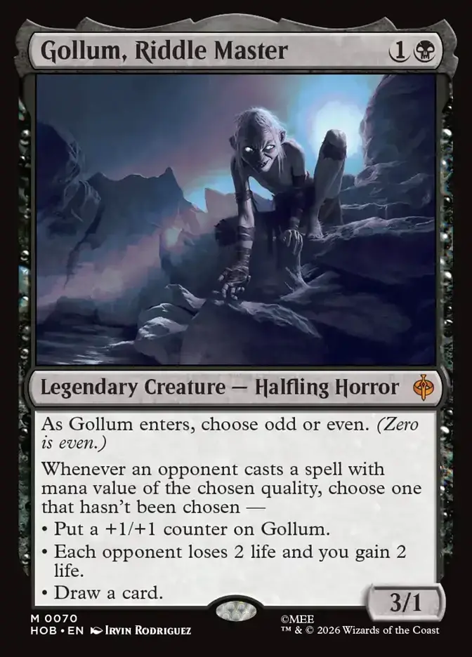 Gollum, Riddle Master 70, The Hobbit